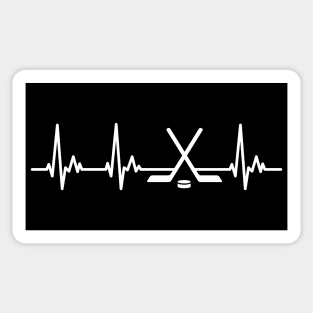 Hockey Sticks Hockey Player Heartline Design Sticker